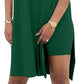 Women's Solid Round-Neck Dress ＆ Shorts Set