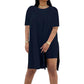 Women's Solid Round-Neck Dress ＆ Shorts Set