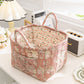 Portable Floral Fabric Storage Basket