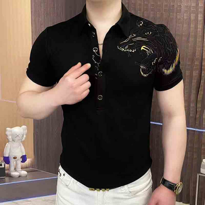 Men’s Casual 4-Button T-Shirt
