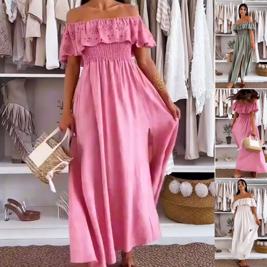 Women’s Stylish Off-Shoulder Ankle Length Dress