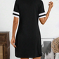Women's Short Sleeve Half Zip Dress