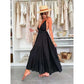 Women's Deep V-Neck Backless Maxi Dress