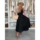 Women's Deep V-Neck Backless Maxi Dress