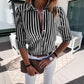 Women's Casual Vertical Striped Shirt
