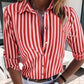 Women's Casual Vertical Striped Shirt