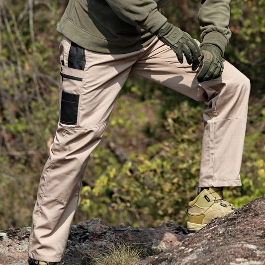 Men's Solid Color Breathable Long Cargo Pants