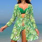 Women's 3-Piece Bikini Set with Cover-Up
