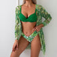Women's 3-Piece Bikini Set with Cover-Up