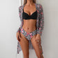 Women's 3-Piece Bikini Set with Cover-Up