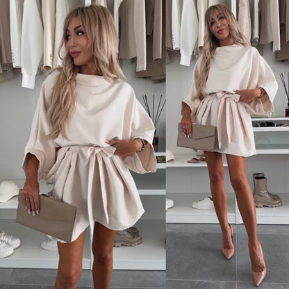 Women's Fashionable Loose Dolman Sleeve Dress