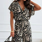 Women’s Leopard Print Wide-Leg Jumpsuit