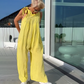 Halter-Neck & Wide-Leg Jumpsuit