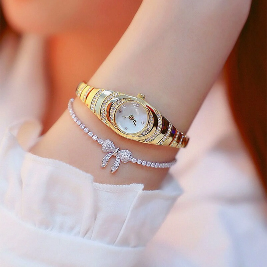🎁✨😍 Free shipping for orders over £60💎Women’s Rhinestone Bracelet Watch⌚