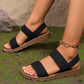 Women's Non-Slip Casual Sandals with Wide Elastic Straps 