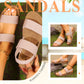 Women's Non-Slip Casual Sandals with Wide Elastic Straps 