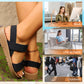 Women's Non-Slip Casual Sandals with Wide Elastic Straps 