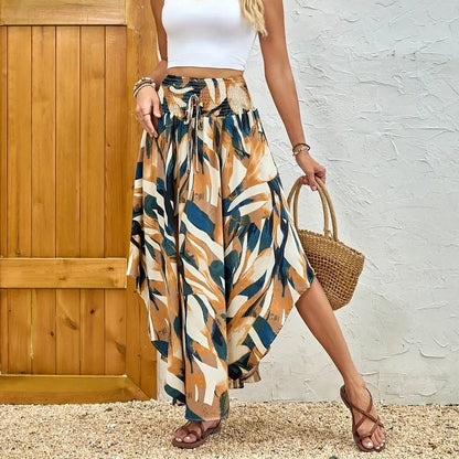 Women's Irregular Print Skirt