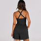 Women's Casual Criss Cross Short Jumpsuit