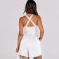 Women's Casual Criss Cross Short Jumpsuit