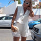 Women's Sleeveless Vest & Shorts 2-Piece Set