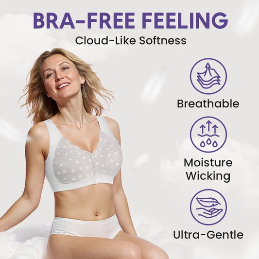 Buy 1 Get 1 Free-Comfortable Front-Closure & Wire-Free Bra for Women