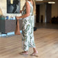 Women's Casual Sleeveless Printed Jumpsuit