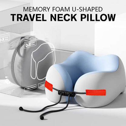 ⏰ Today Only – 49% OFF 🎁 Ergonomic Memory Foam U-Shaped Travel Neck Pillow