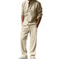 Men's Casual Breathable Shirt and Pants Set