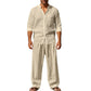 Men's Casual Breathable Shirt and Pants Set