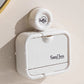 Wall-Mounted Soap Dish with Suction Cup & Flip-Top Lid