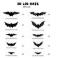 🦇Halloween 3D Lighted Bats