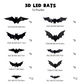 🦇Halloween 3D Lighted Bats