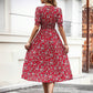 Women’s Floral Puff Sleeve Dress