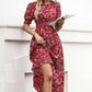 Women’s Floral Puff Sleeve Dress