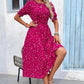 Women’s Floral Puff Sleeve Dress