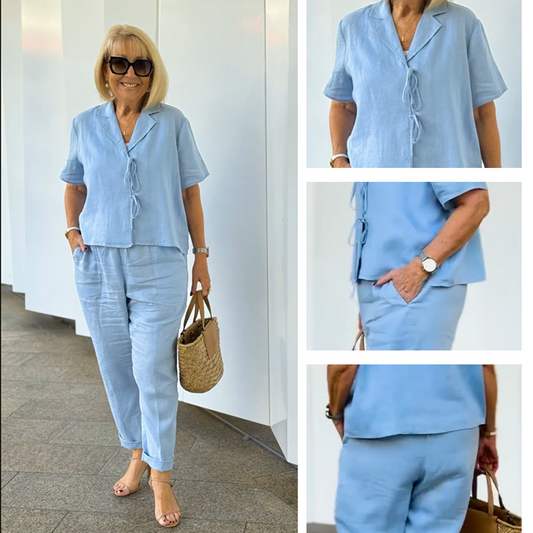 Women's Casual Top & Pants 2-Piece Set