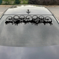 Waterproof Bleeding Skull Car Sticker