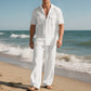 Men's Button-Down Shirt & Pants 2-Piece Set