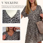 Women's Casual V-Neck Short Sleeve Dress