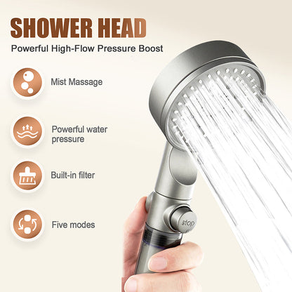 Powerful High-Flow Pressure Boost Shower Head