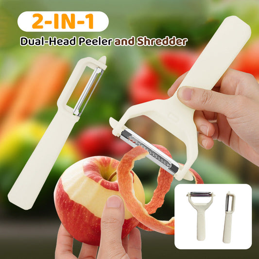 💥Buy 2 Get 1 Free💥2-in-1 Dual-Head Peeler and Shredder