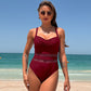 Women's One-Piece Swimsuit with Mesh Detail