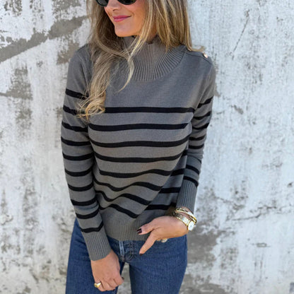 💥Hot Sale🔥Women's Striped Knit Sweater