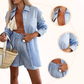 Women's Casual Shirt and Shorts 2-Piece Set