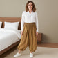 High Waist Loose Lantern-Style Pants