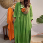 Loose Fit Solid Color V-Neck Maxi Dress