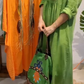 Loose Fit Solid Color V-Neck Maxi Dress