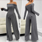 Women's Off-The-Shoulder Top & Pants 2-Piece Set