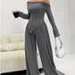 Women's Off-The-Shoulder Top & Pants 2-Piece Set